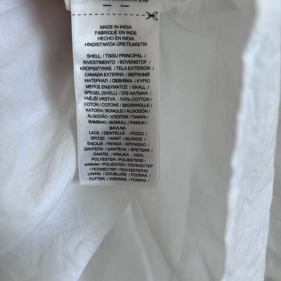 Lauren Ralph Lauren White Lace-Trim Cotton Broadcloth
Eyelet Miniskirt Size XL - Picture 9 of 11